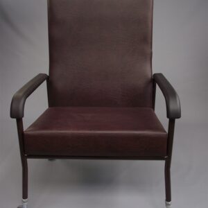 brown high backed chair