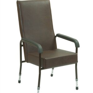 Brown high backed chair