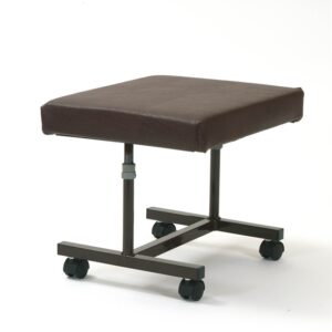 Mobile Brown H frame footstool
