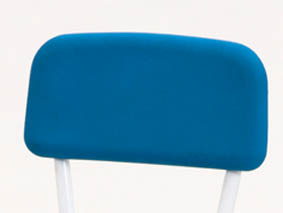 blue pu chair back