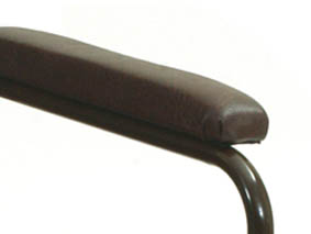 brown armrest to high back chair