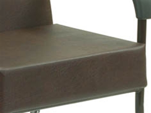 brown padded seat