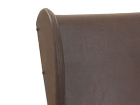 brown padded back
