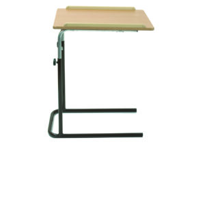 brown framed table with beach top