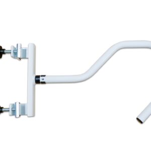White hook bed lever with clamps