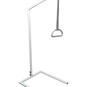 white lifting pole with sling and grey handle