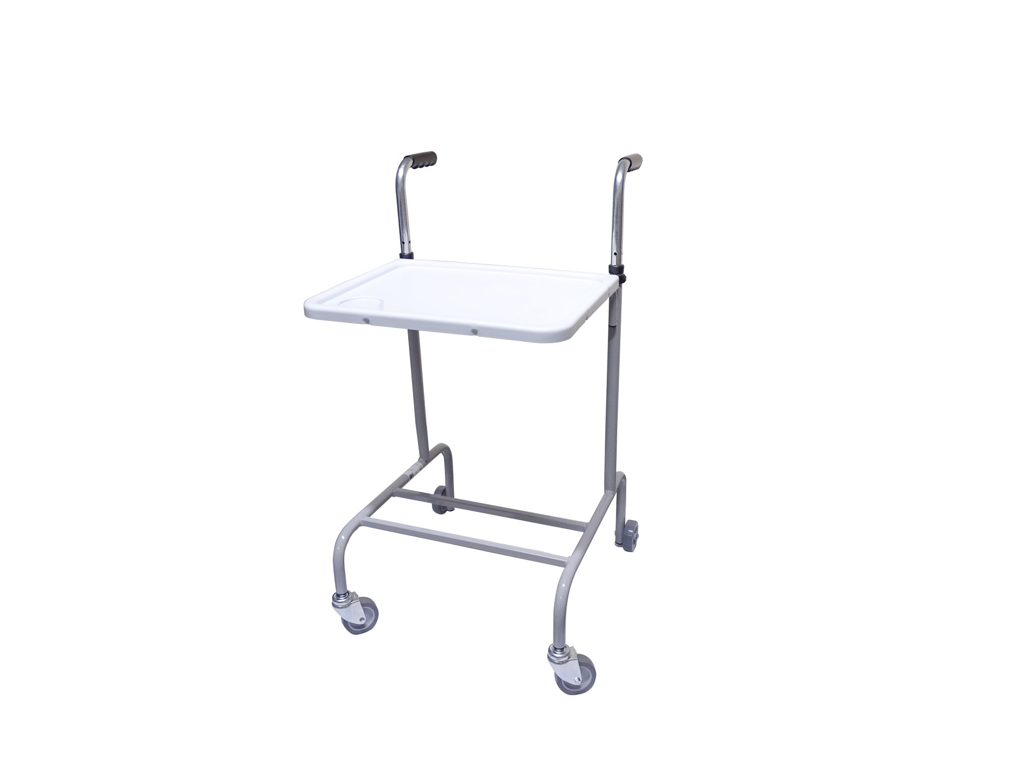 Trolley with 4 wheels and a tray