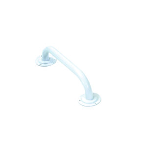 White grab rail with rose ends