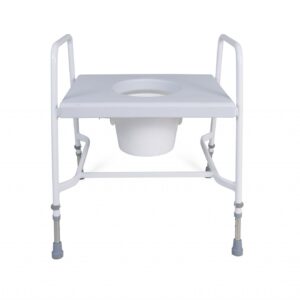 white raised toilet seat