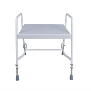 White shower stool