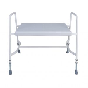 White shower stool