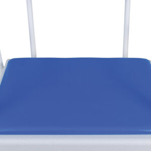 Blue vinyl seat