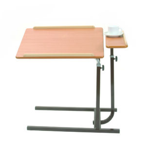 split table with brown frame