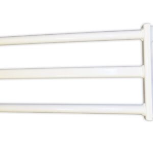 White bed lever with clamps