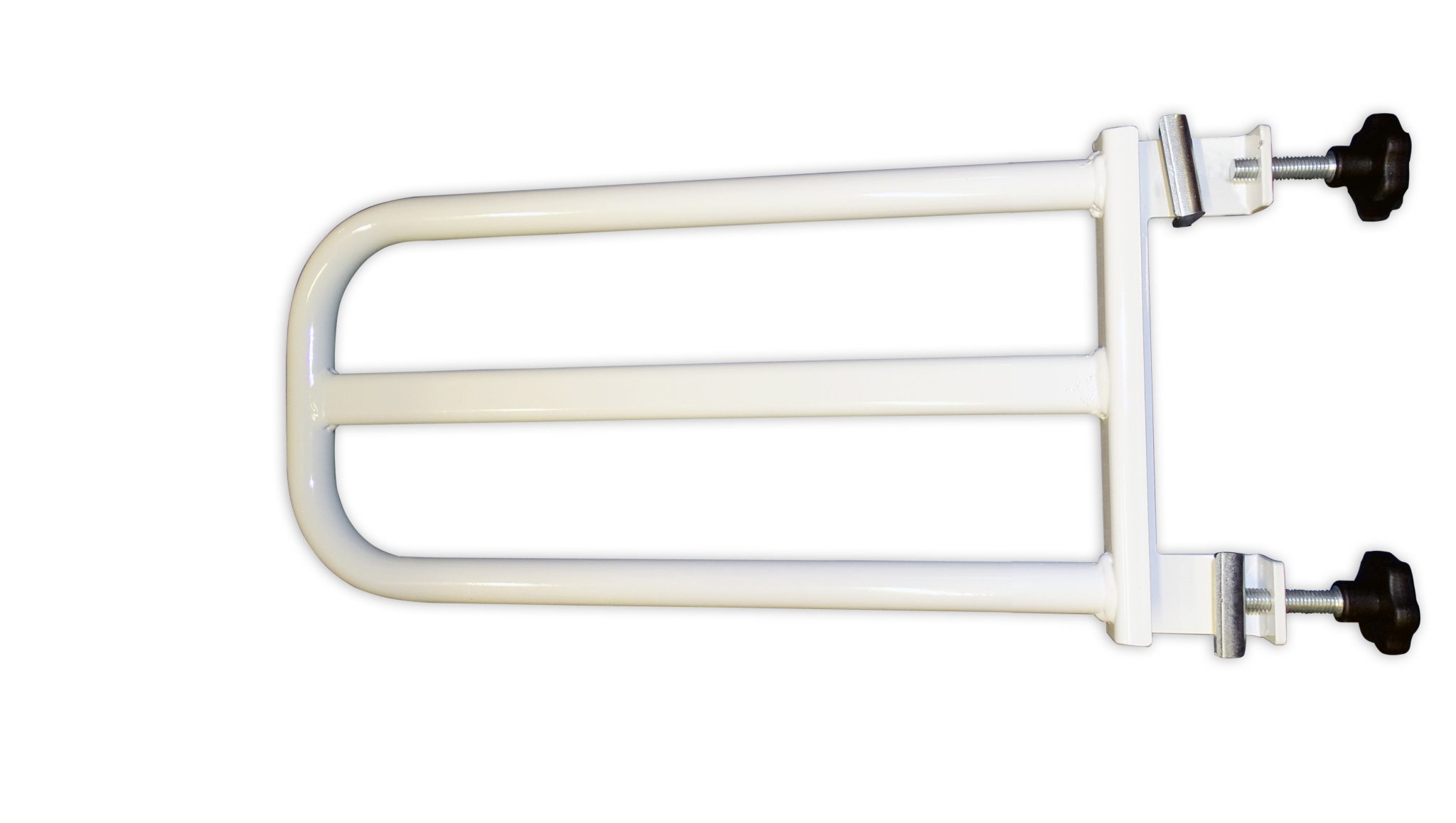 White bed lever with clamps