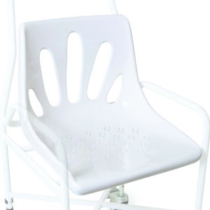 white shower chair seat